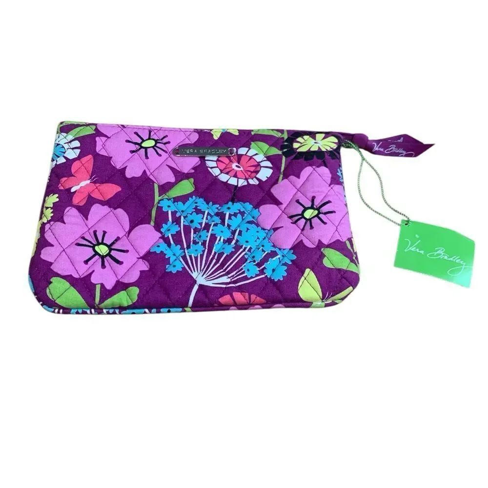 Vera Bradley Floral Purple Clutch